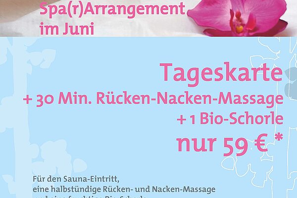 Poster Spa-Angebot Juni
